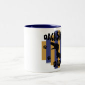 2 Couleurs Tasse de papa de teckel (Centre)