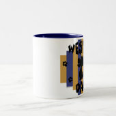 2 Couleurs Tasse de papa de Westie (Centre)