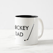 2 Couleurs tasse de papa d'hockey (Devant droit)