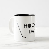 2 Couleurs tasse de papa d'hockey (Devant gauche)