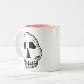2 Couleurs Tasse de papier de crâne (Devant gauche)