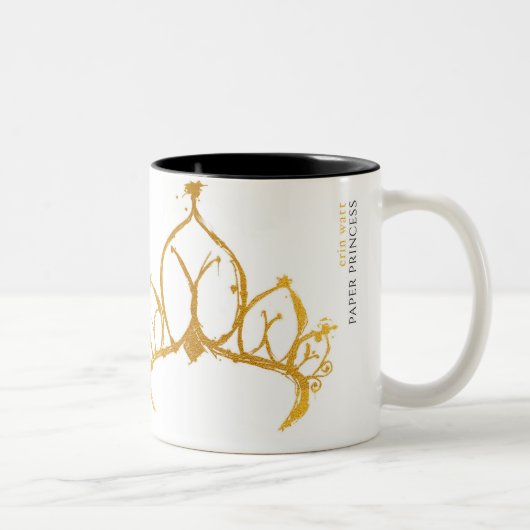 2 Couleurs Tasse de papier de princesse avec la citation (Droit)