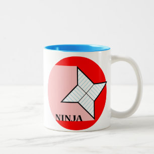 2 Couleurs Tasse de papier d'étoile de Ninja