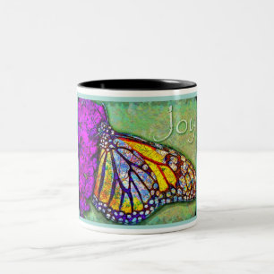 2 Couleurs Tasse de papillon de joie