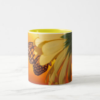 2 Couleurs Tasse de papillon de monarque