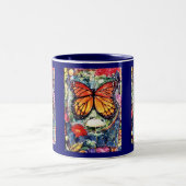 2 Couleurs Tasse de papillon de monarque de PMACarlson (Centre)