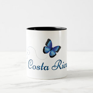 2 Couleurs Tasse de papillon du Costa Rica Morpho