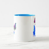 2 Couleurs Tasse de papillons (Centre)