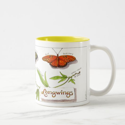 2 Couleurs Tasse de papillons de Longwing (Droit)