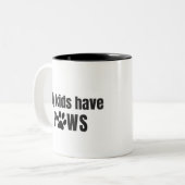 2 Couleurs Tasse de parent de patte (Devant gauche)