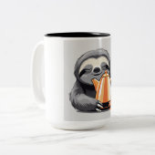 2 Couleurs Tasse de paresseux (Devant gauche)