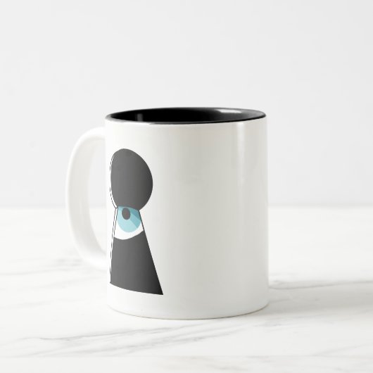 2 Couleurs Tasse de partie d'espionnage (Devant gauche)