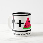 2 Couleurs Tasse de pastèque de Ninja (Devant gauche)