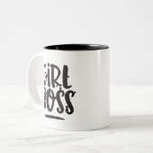 2 Couleurs Tasse de patron de fille (Devant gauche)