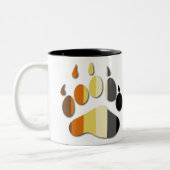2 Couleurs Tasse de patte de drapeau d'ours (Gauche)