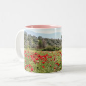 2 Couleurs Tasse de pavot (Devant gauche)