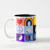 2 Couleurs tasse de peaceloveunity (Gauche)