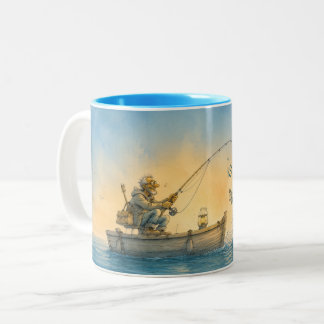 2 Couleurs Tasse de pêche amusante - La traction est la drogu