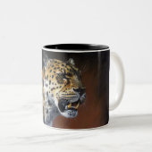 2 Couleurs Tasse de peinture de léopard d'Amur (Devant droit)