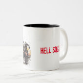 2 Couleurs Tasse de peloton d'enfer (Devant droit)