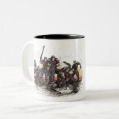 2 Couleurs Tasse de peloton d'enfer (Devant gauche)