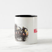 2 Couleurs Tasse de peloton d'enfer (Centre)