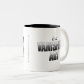 2 Couleurs " Tasse de pensée "critique (Devant droit)