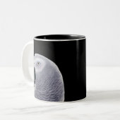 2 Couleurs Tasse de perroquet de gris africain (Devant gauche)