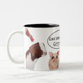 2 Couleurs Tasse de personnaliser d'animaux de ferme (Gauche)