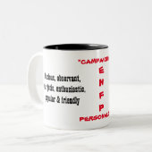 2 Couleurs Tasse de personnalité d'ENFP (Devant gauche)