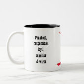 2 Couleurs Tasse de personnalité d'ESFJ (Gauche)