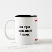 2 Couleurs Tasse de personnalité d'ESFP (Gauche)