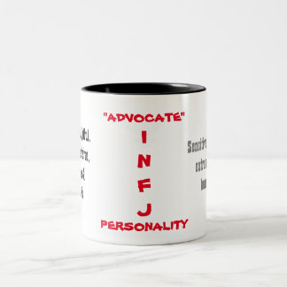 2 Couleurs Tasse de personnalité d'INFJ