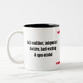 2 Couleurs Tasse de personnalité d'INTJ (Gauche)