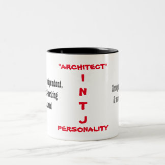 2 Couleurs Tasse de personnalité d'INTJ