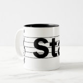 2 Couleurs Tasse de personnel (Devant gauche)