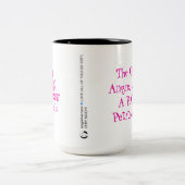 2 Couleurs Tasse de pétition de boîte de P.O. d'Angie (Centre)