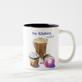 2 Couleurs TASSE de petits gâteaux et de cappuccino de GF