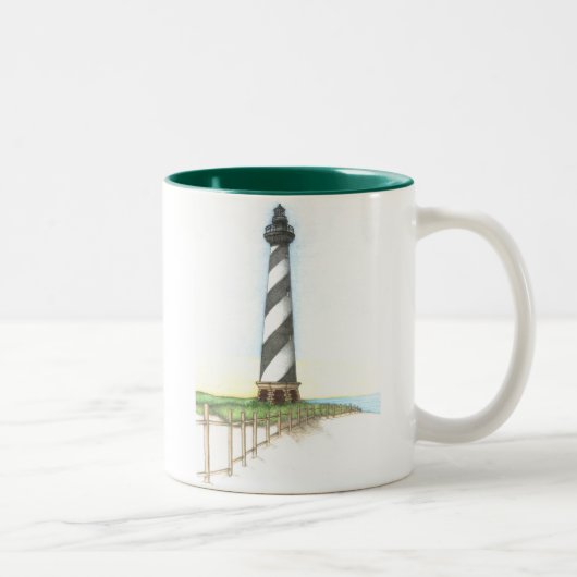2 Couleurs Tasse de phare du Cap Hatteras (Droit)