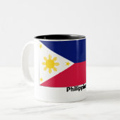 2 Couleurs Tasse de Philippines (Devant gauche)