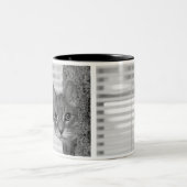 2 Couleurs Tasse de photo de chat (Centre)