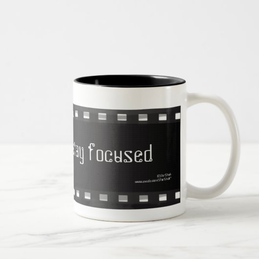 2 Couleurs Tasse de photographe (Droit)