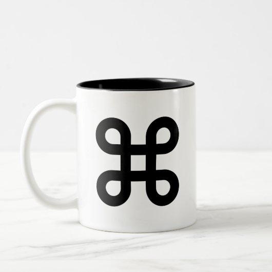 2 Couleurs Tasse de pictogramme de commande (Gauche)