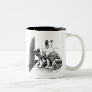 2 Couleurs Tasse de pieds de chiot