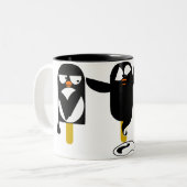 2 Couleurs tasse de pingouin (Devant gauche)