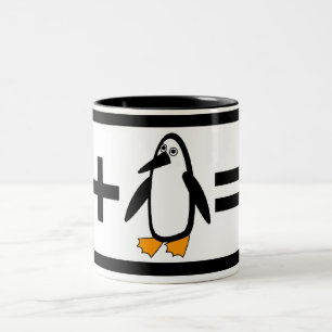 2 Couleurs Tasse de pingouin de Ninja