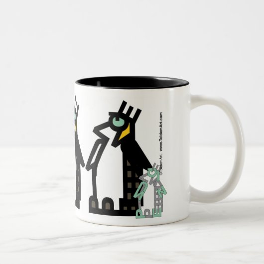 2 Couleurs Tasse de pingouins (Droit)