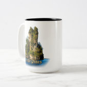 2 Couleurs Tasse de pins de château (Devant gauche)