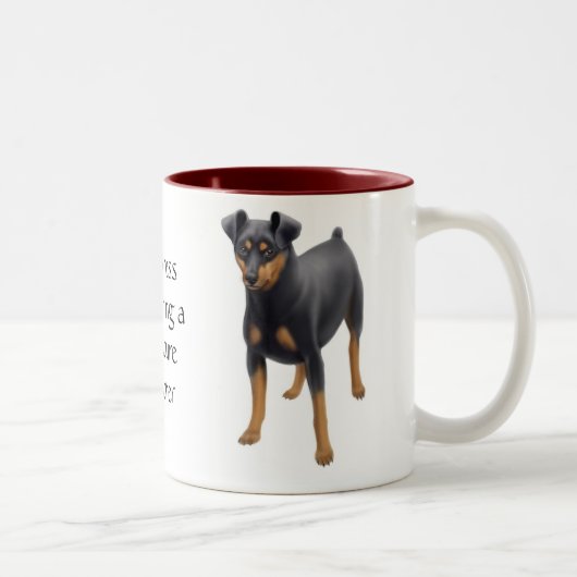 2 Couleurs Tasse de Pinscher miniature (Droit)