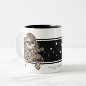 2 Couleurs Tasse de pirate de l'espace (Rayguns) (Devant gauche)